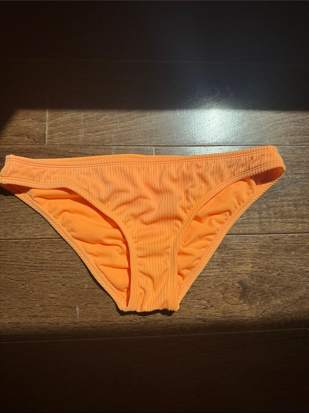 Xhilaration Orange Ribbed Bikini Bottom